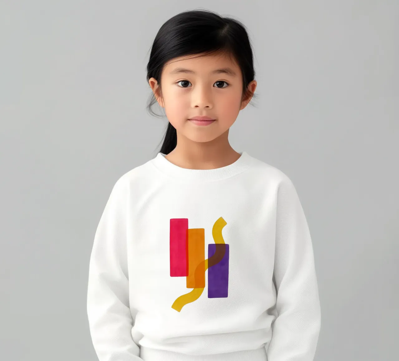 Structured Softness - Flow Form Series kinder sweatshirt van SMPLE