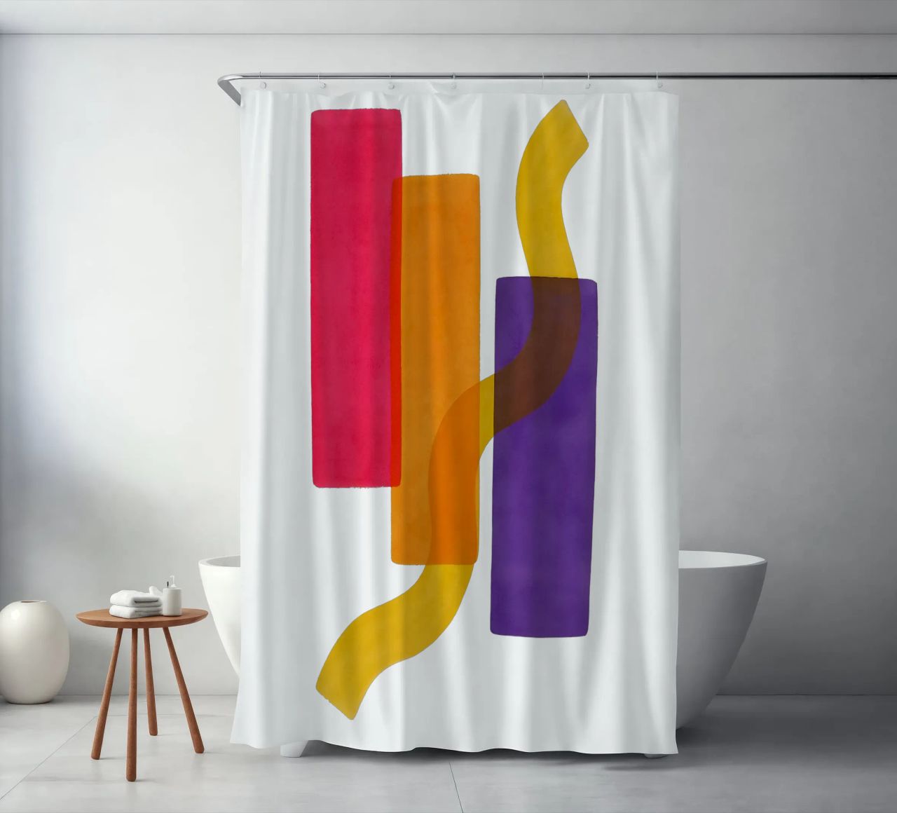 Structured Softness - Flow Form Series tenda da doccia da SMPLE