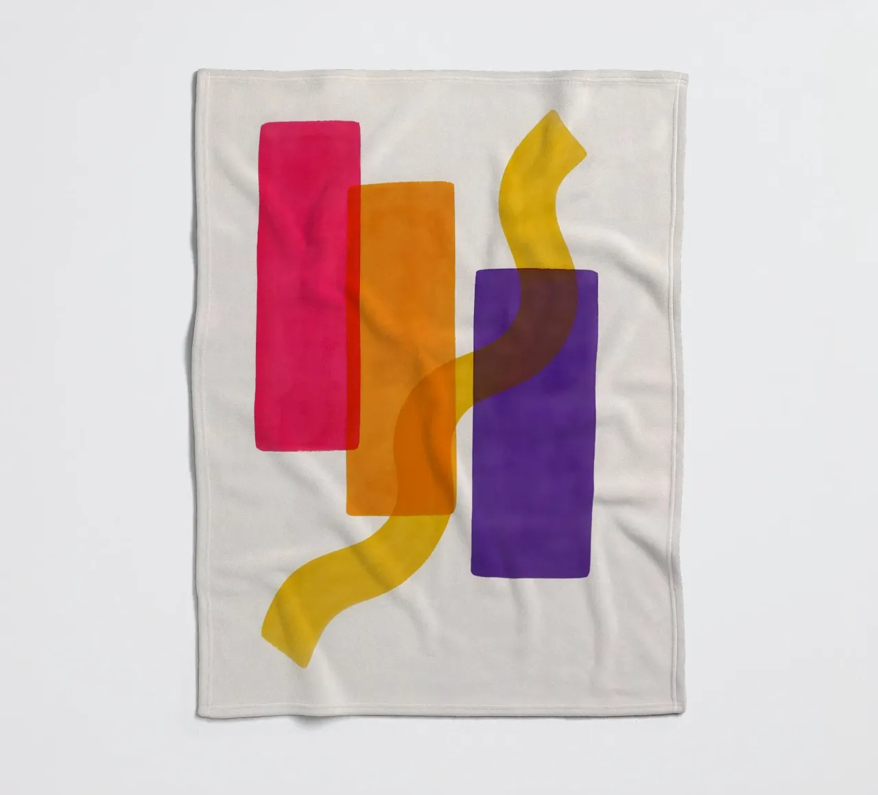 Structured Softness - Flow Form Series plaid polaire de SMPLE