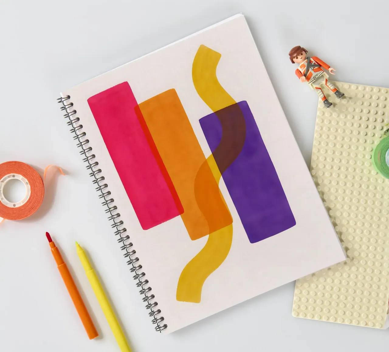 Structured Softness - Flow Form Series spiral notebook by SMPLE