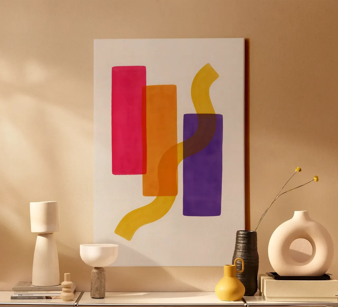 Structured Softness - Flow Form Series canvas by SMPLE