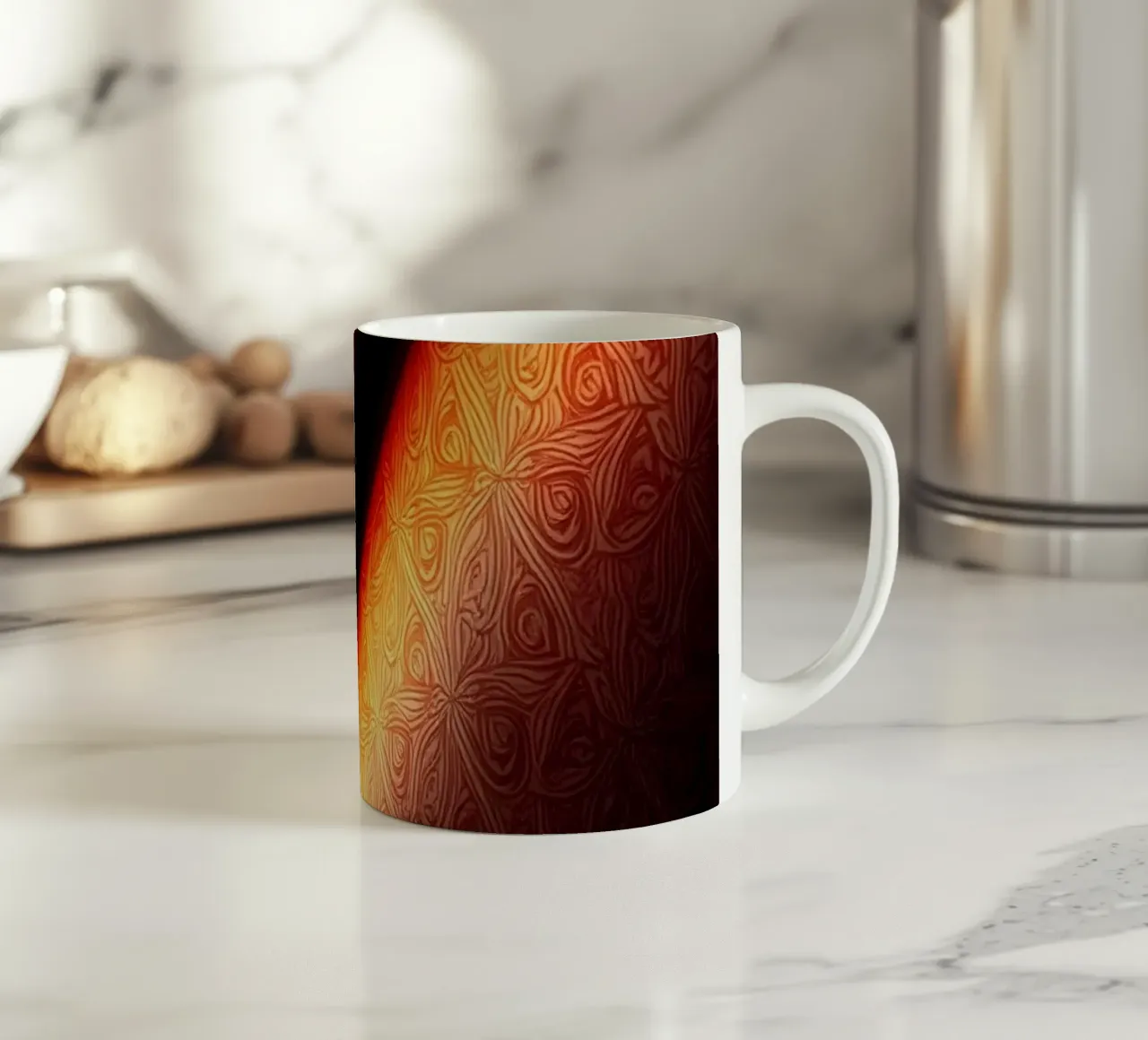 Levendige abstracte kleurrijke patronen en creatieve verlopen keramische mok van DesignDoodle