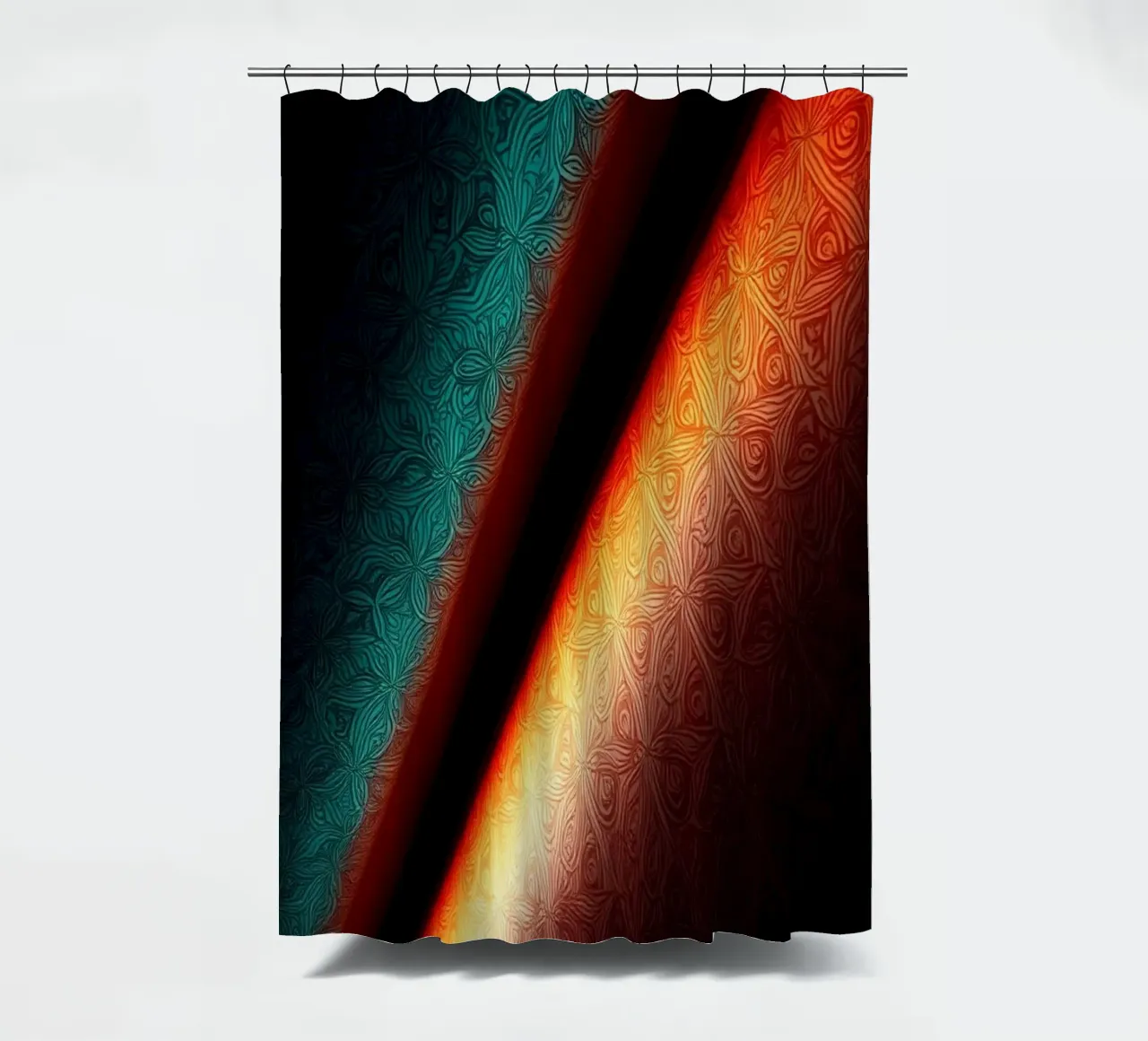 Vibrant abstract colorful patterns and creative gradients shower curtain by DesignDoodle