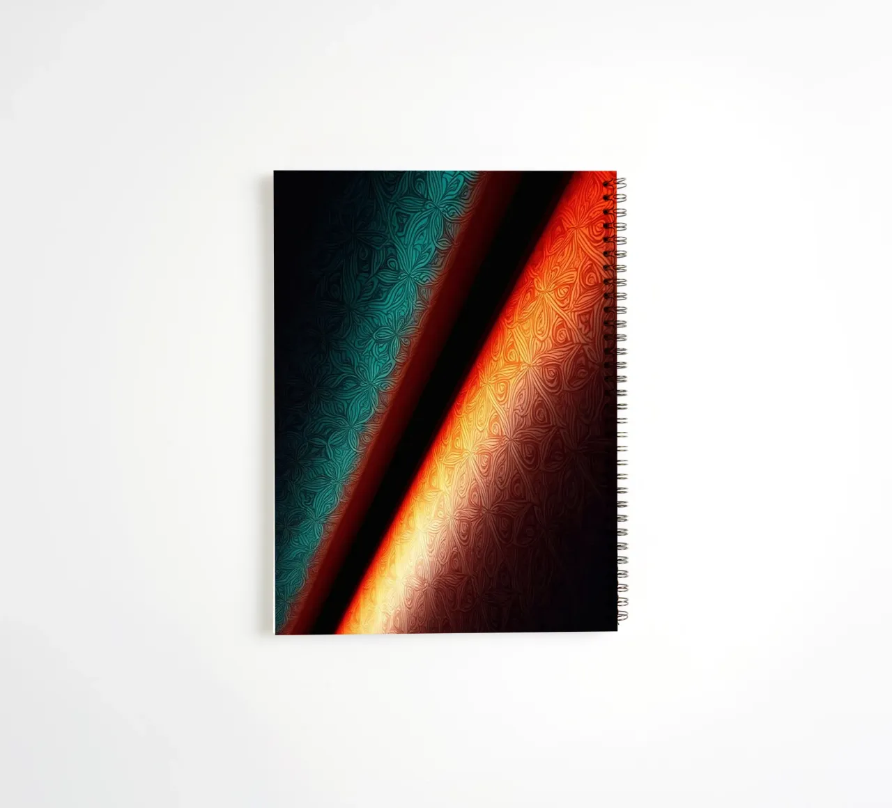 Vibrant abstract colorful patterns and creative gradients spiral notebook by DesignDoodle