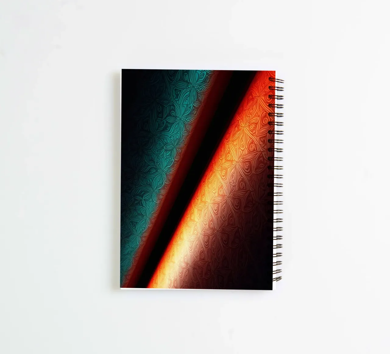Vibrant abstract colorful patterns and creative gradients spiral notebook by DesignDoodle