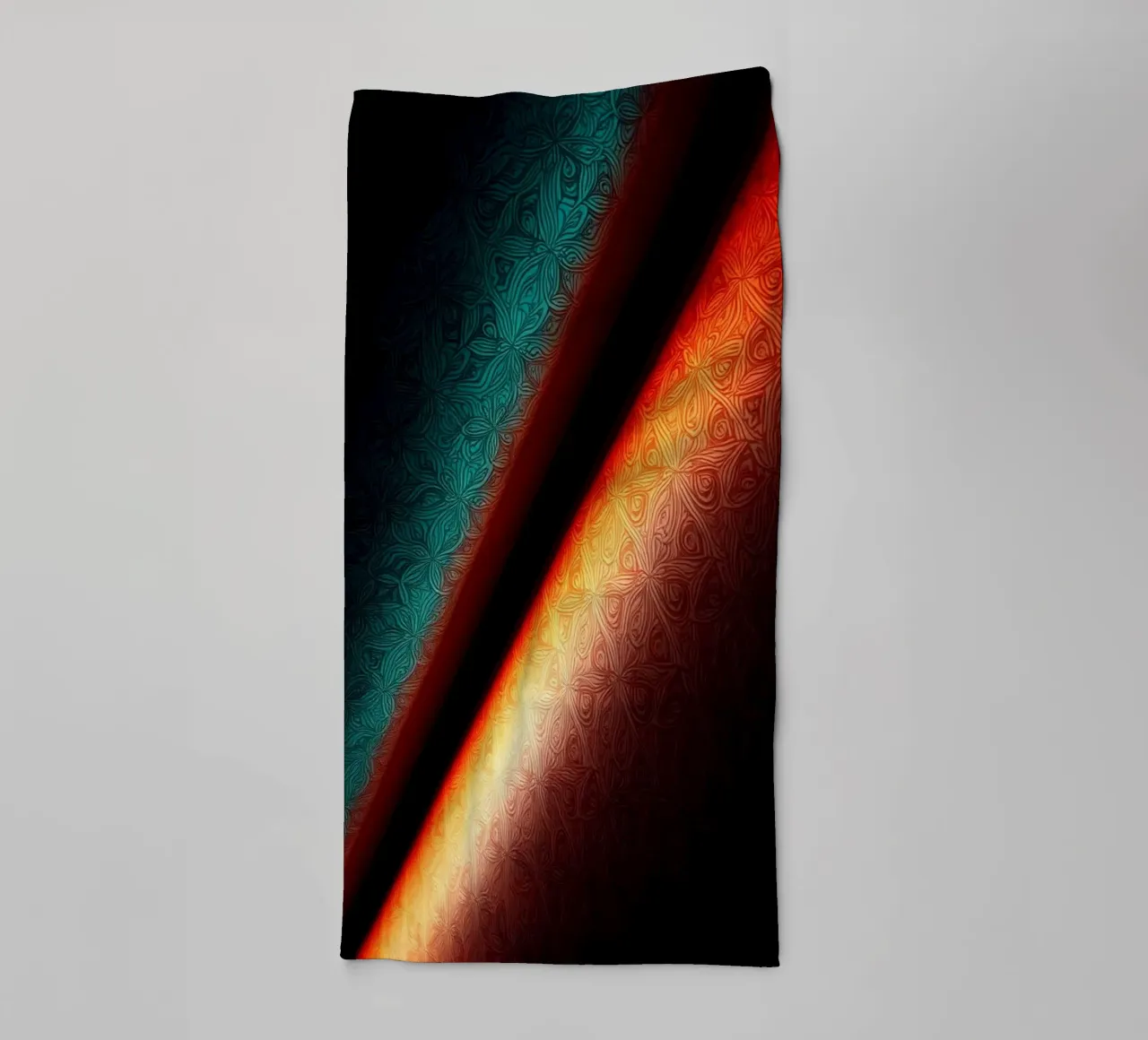 Vibrant abstract colorful patterns and creative gradients towel by DesignDoodle