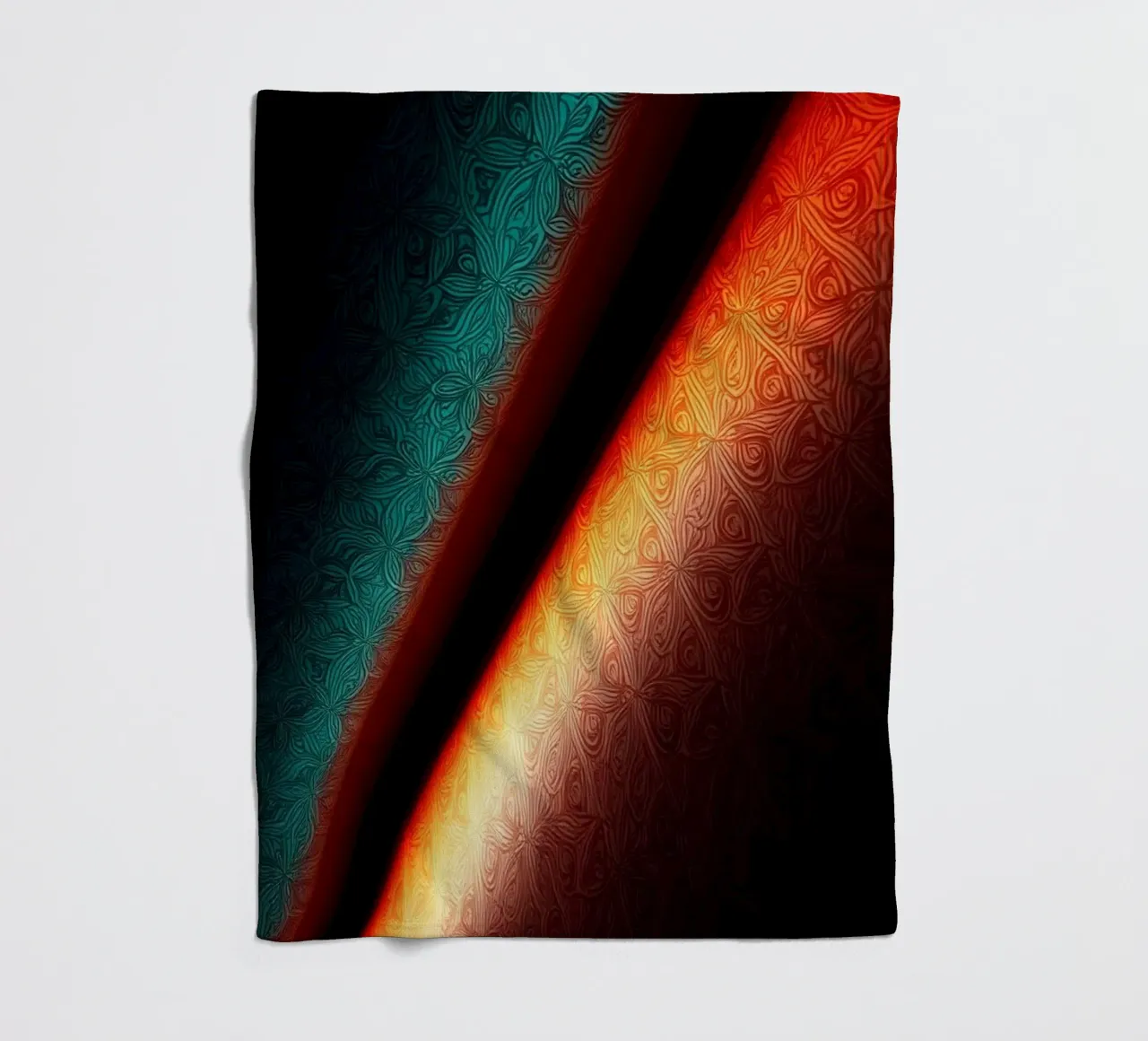 Vibrant abstract colorful patterns and creative gradients fleece blanket by DesignDoodle