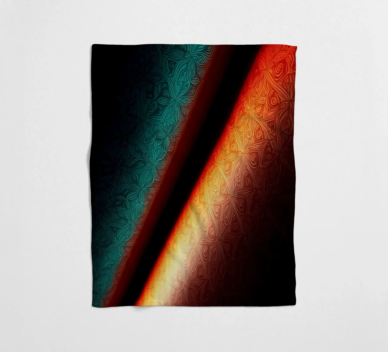 Vibrant abstract colorful patterns and creative gradients fleece blanket by DesignDoodle