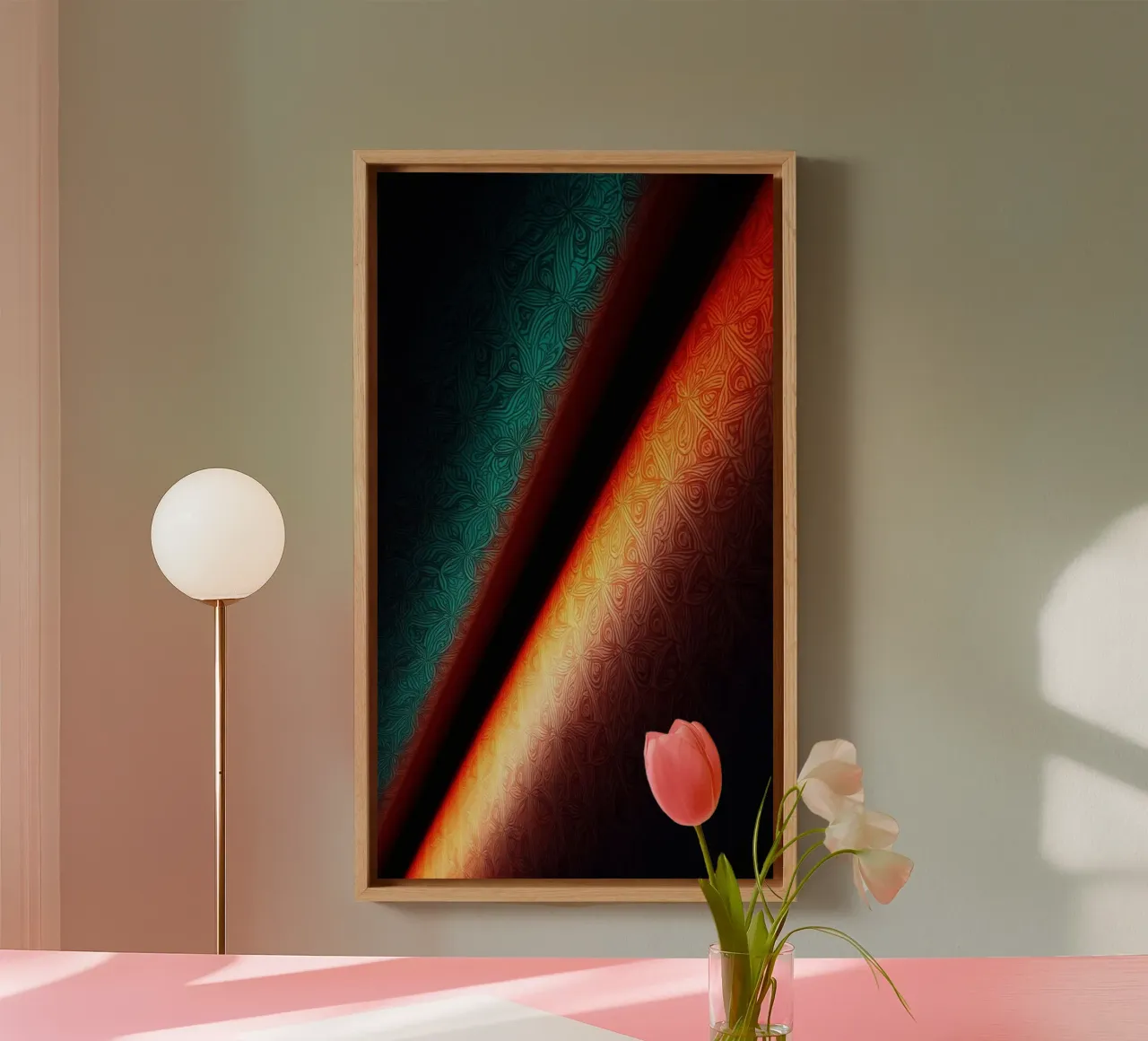 Vibrant abstract colorful patterns and creative gradients canvas by DesignDoodle