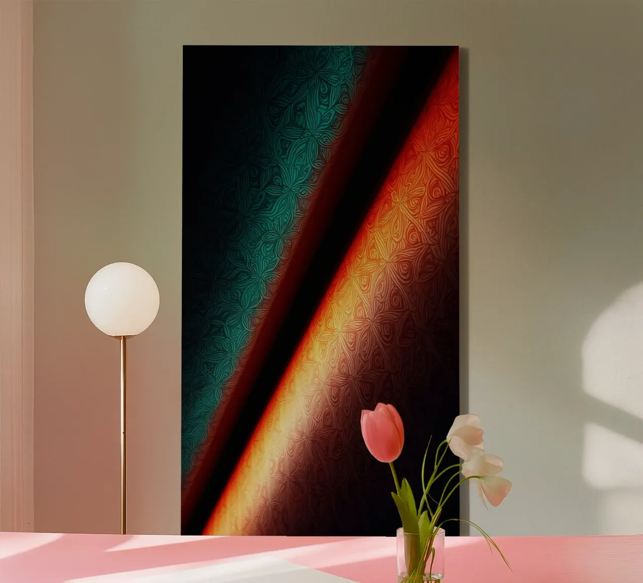 Vibrant abstract colorful patterns and creative gradients canvas by DesignDoodle