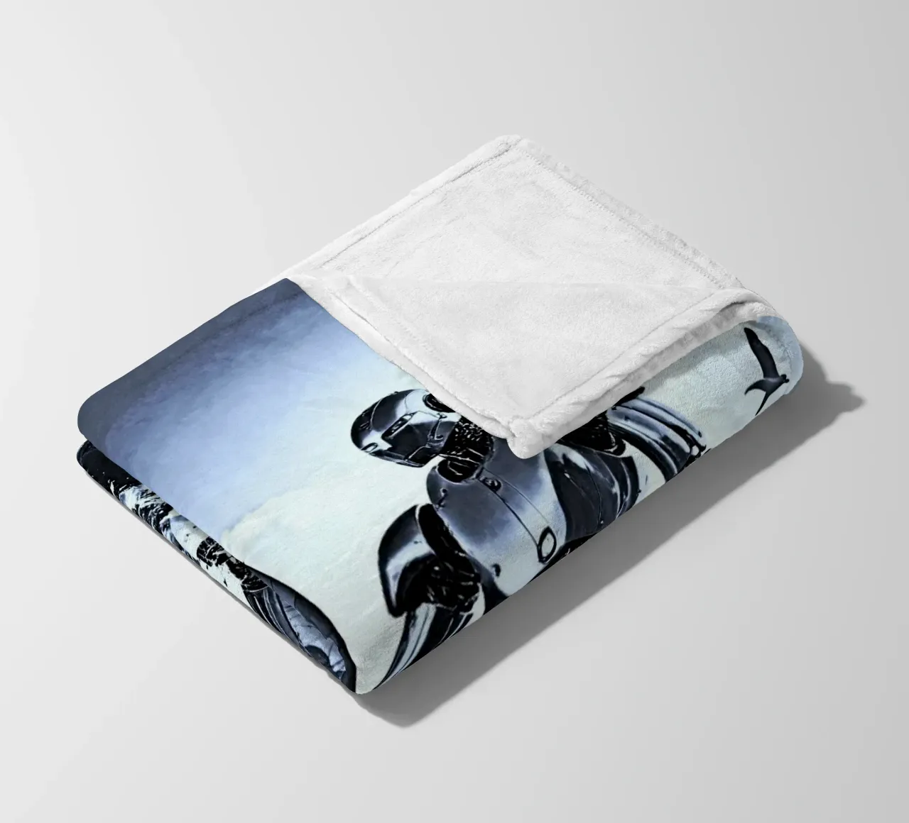 ROBOT AVEC VOILIER. Noir et blanc coperta in pile da Thierry vobmann photography