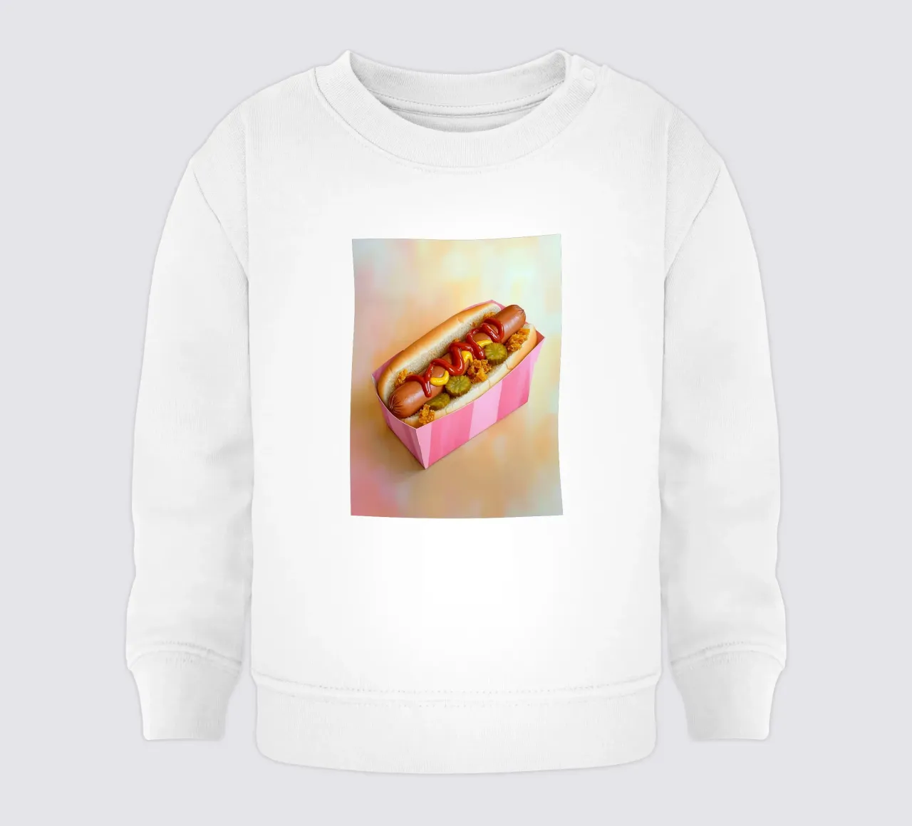 Il piacere dell'hot dog felpa neonato da Carinaprint