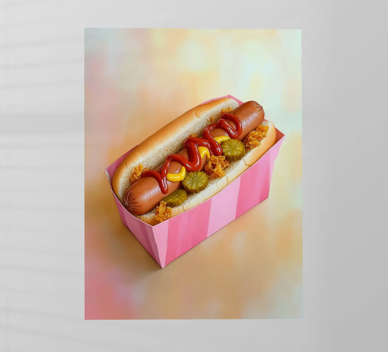 Il piacere dell'hot dog pellicola backlit da Carinaprint