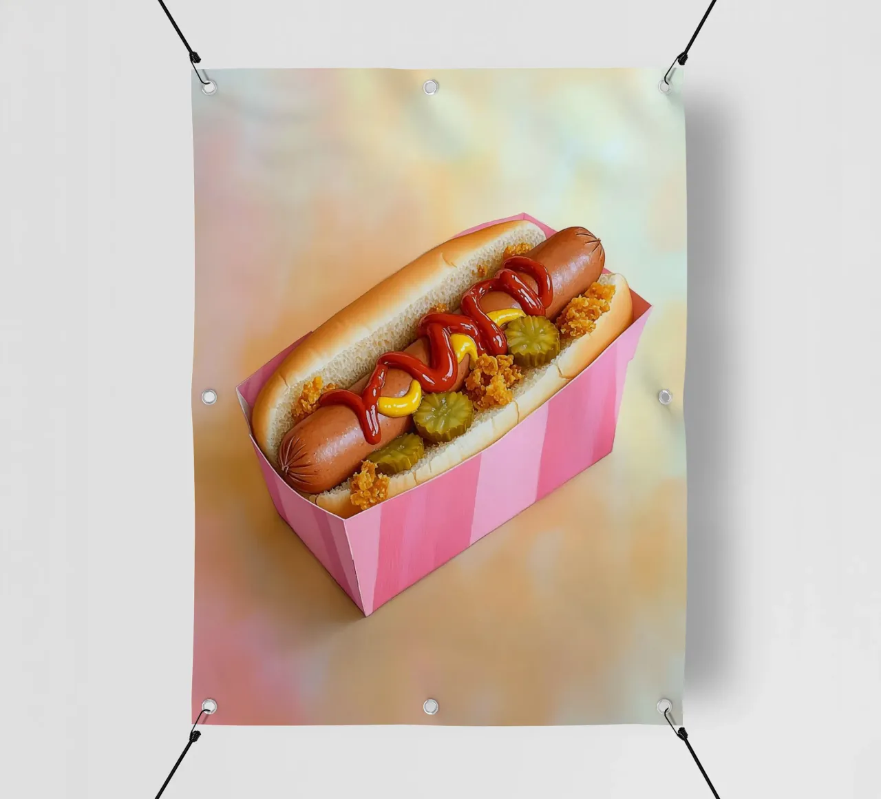 Il piacere dell'hot dog telo in pvc da Carinaprint