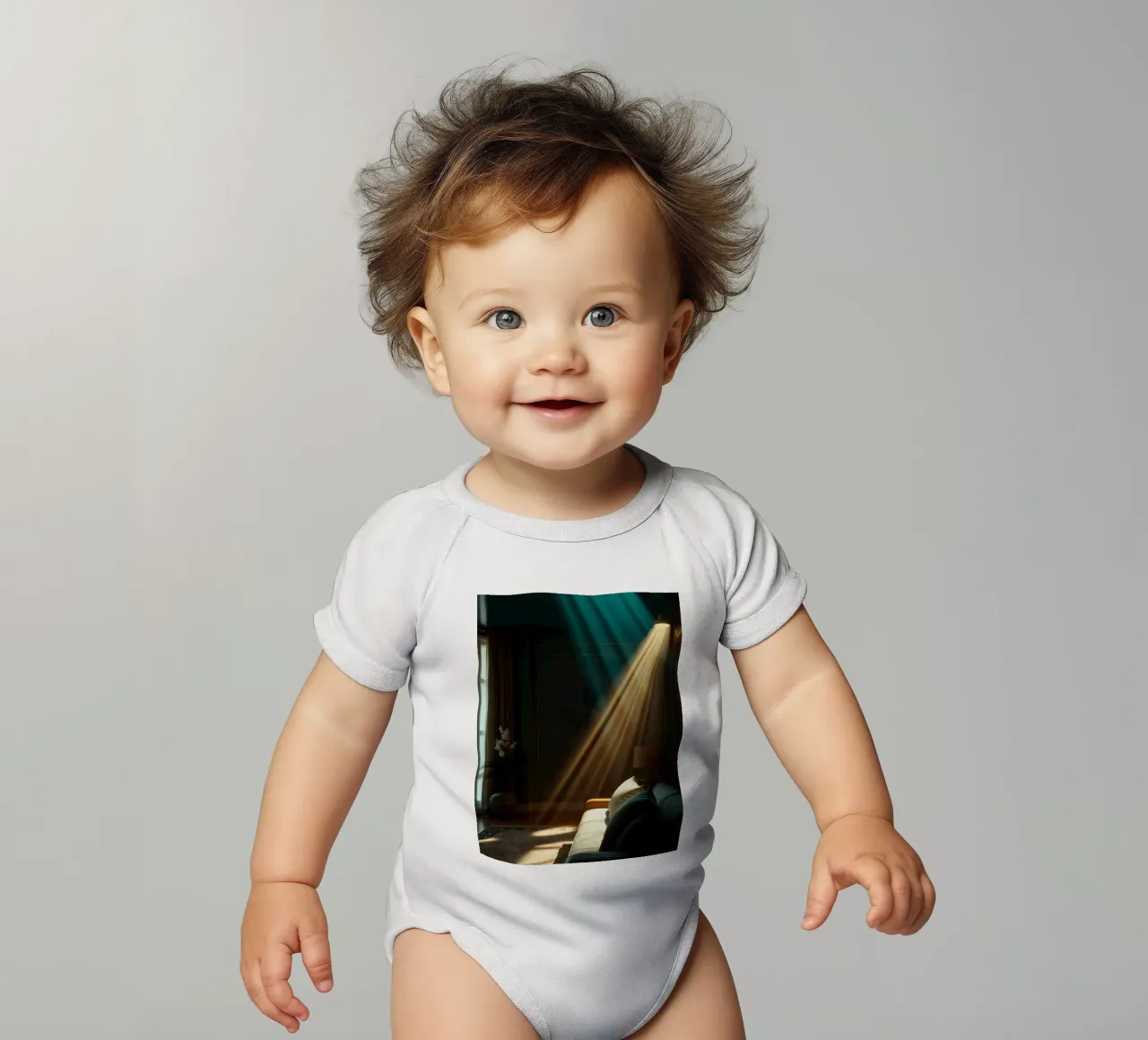 la mise en valeur des poutres lumineuses dans un salon confortable body bébé de DesignDoodle