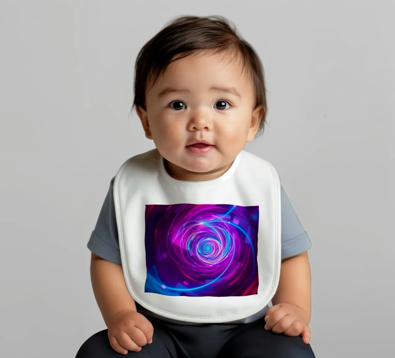 Bunte wirbelnde abstrakten Hintergrund Design Babylätzchen von DesignDoodle