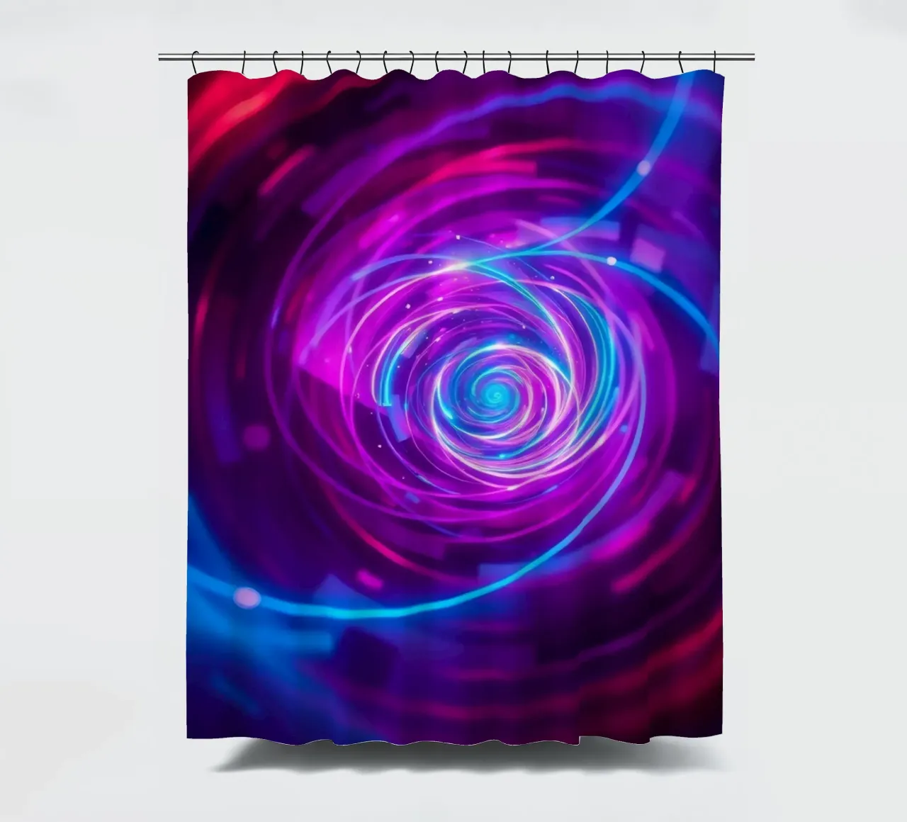 Kleurrijk wervelend abstract achtergrondontwerp douchegordijn van DesignDoodle