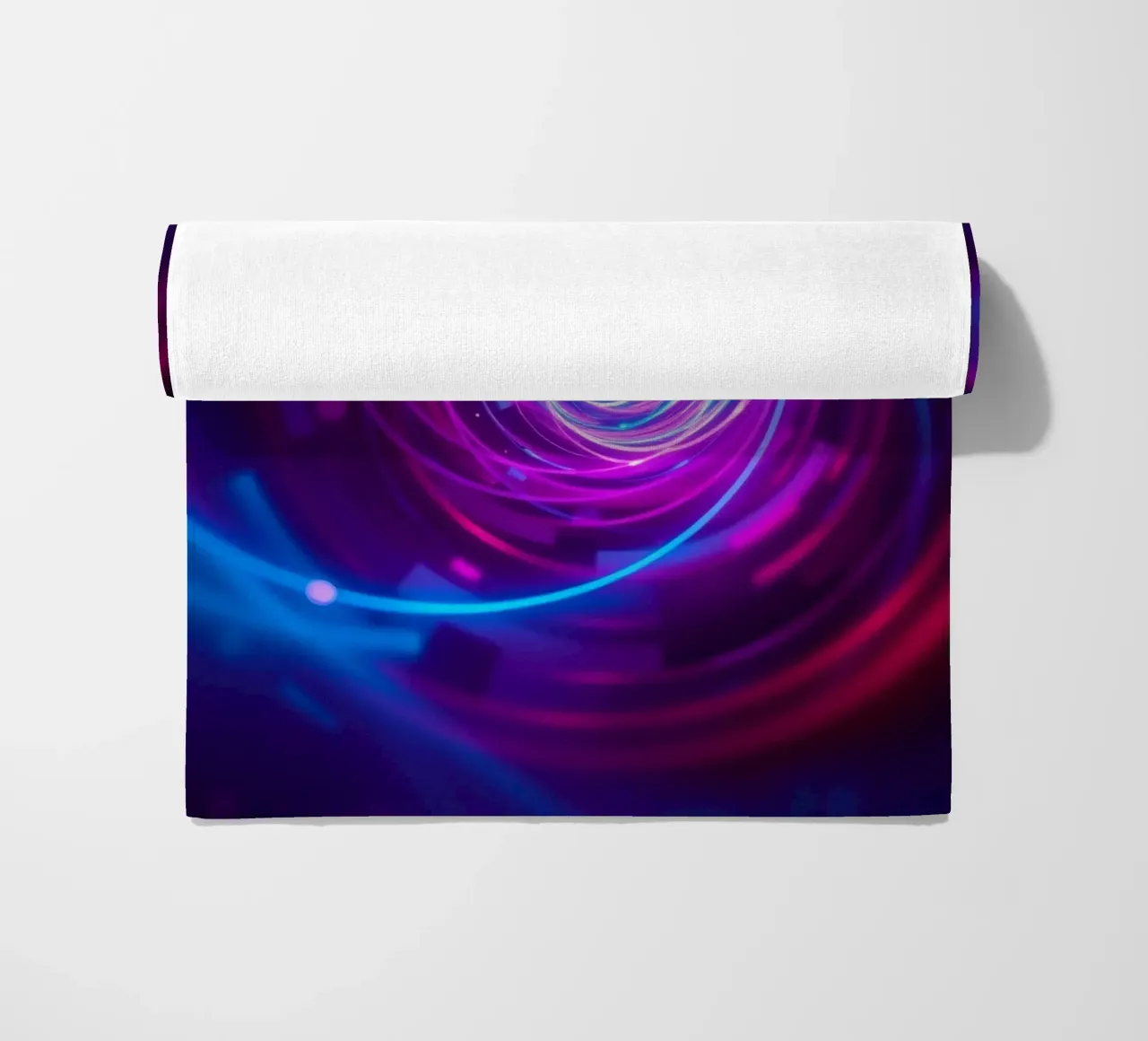 Disegno di sfondo astratto colorato e vorticoso telo mare da DesignDoodle