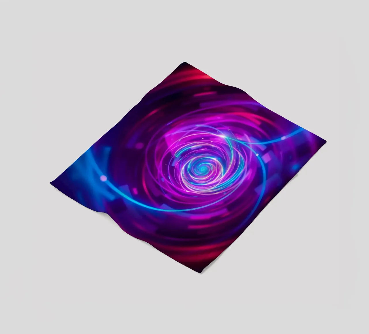 Kleurrijk wervelend abstract achtergrondontwerp fleecedeken van DesignDoodle