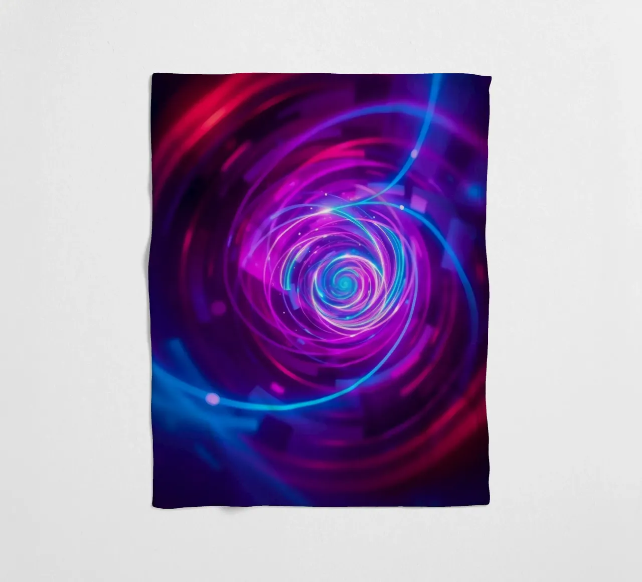 Kleurrijk wervelend abstract achtergrondontwerp fleecedeken van DesignDoodle