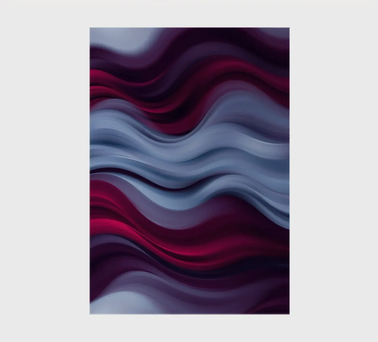 Abstract waves of red and blue create a soothing effect notebook by DesignDoodle