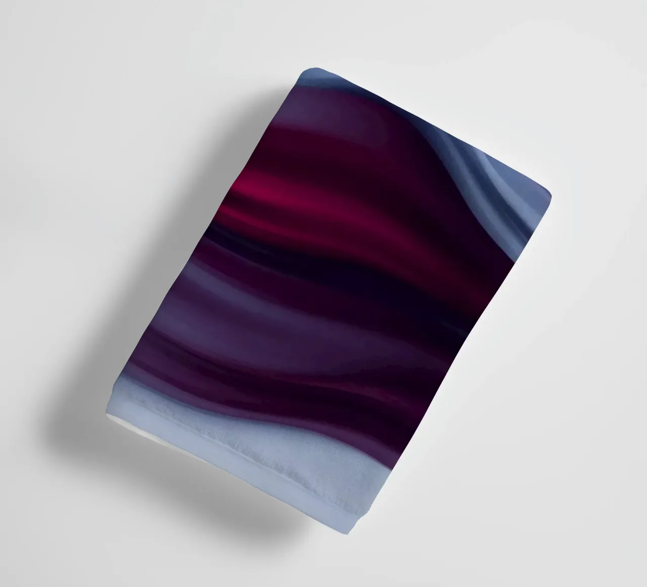 Abstract waves of red and blue create a soothing effect towel by DesignDoodle