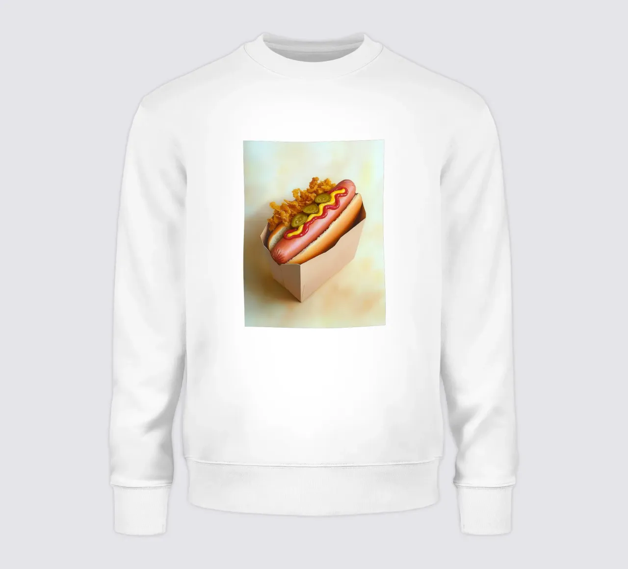 Disfrutar de un perrito caliente sudadera de Carinaprint