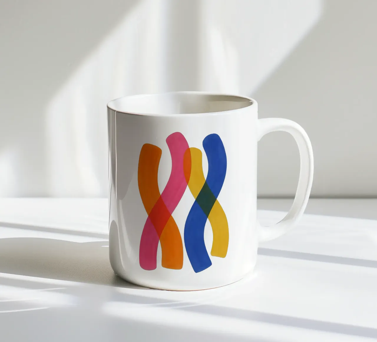 Twisted Spectrum - Flow Form Series Keramik Tasse von SMPLE
