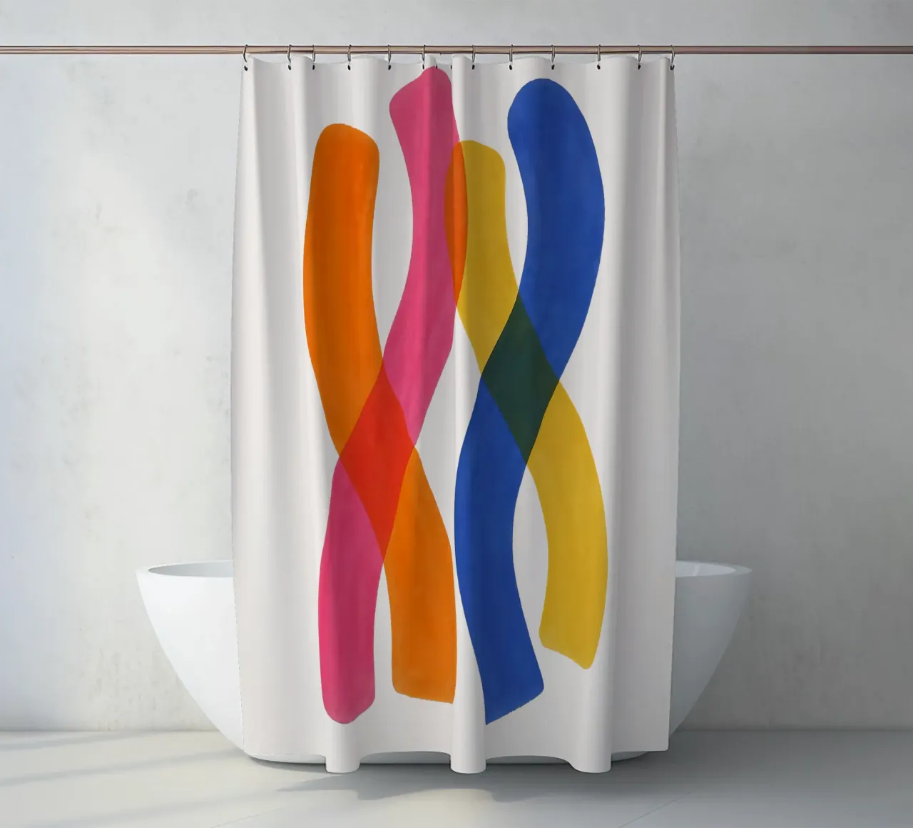 Twisted Spectrum - Flow Form Series Duschvorhang von SMPLE