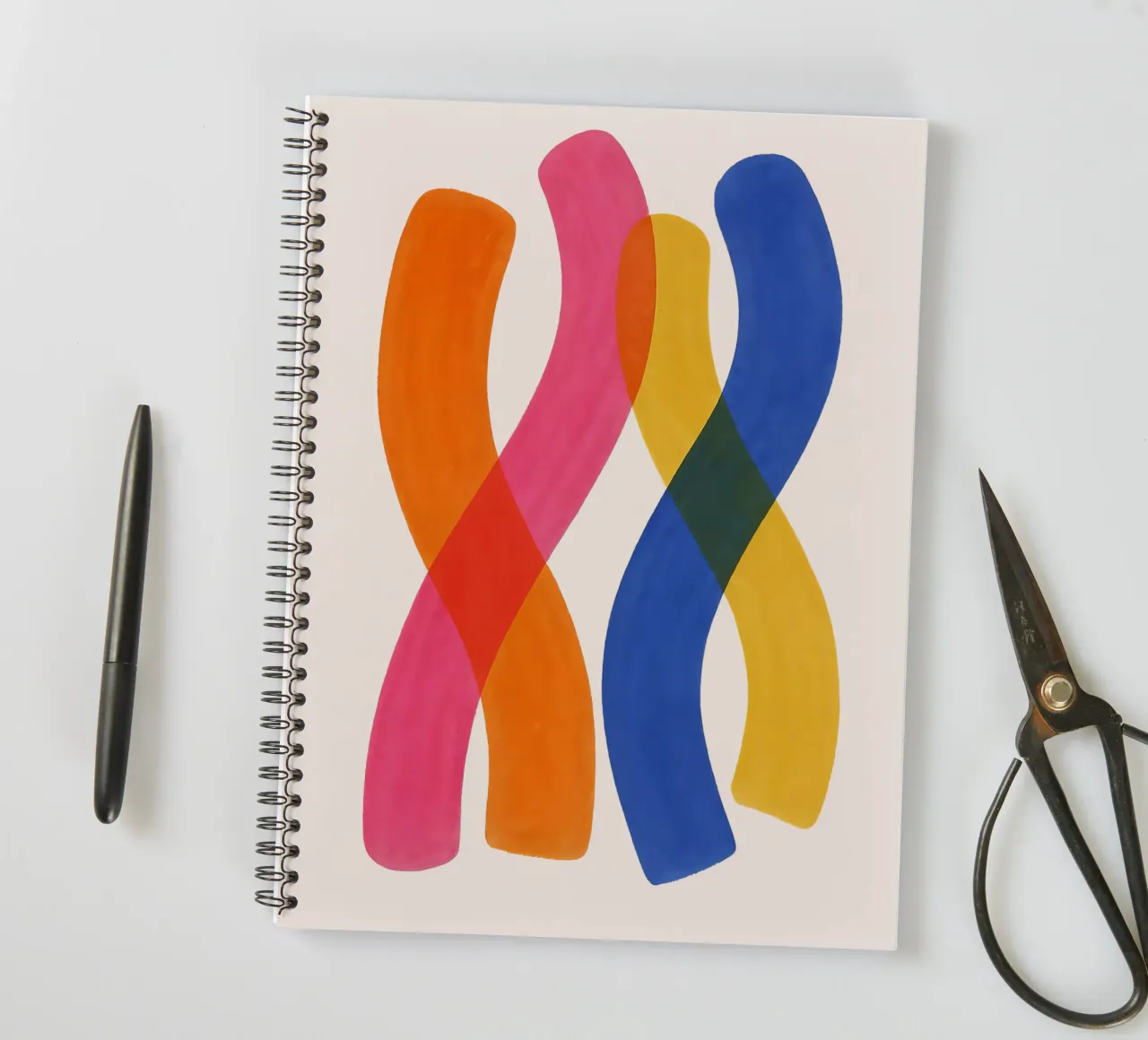 Twisted Spectrum - Flow Form Series spiral notebook by SMPLE