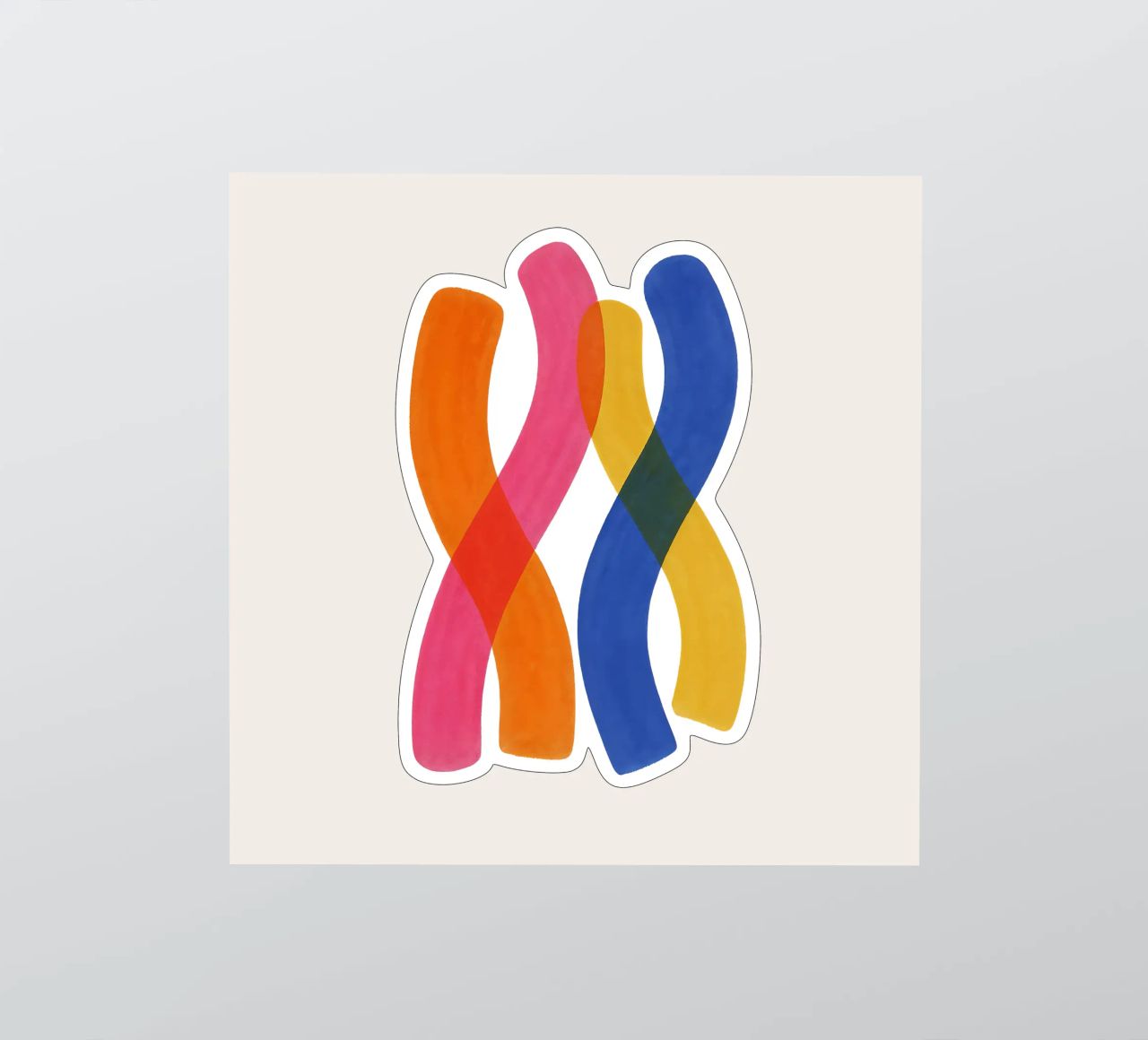 Twisted Spectrum - Flow Form Series pegatina de SMPLE