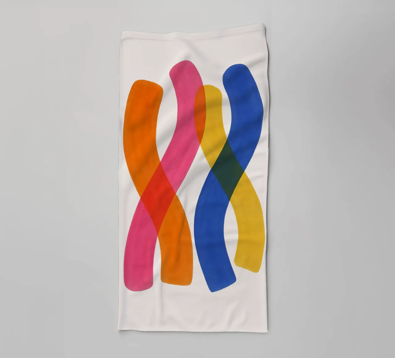 Twisted Spectrum - Flow Form Series Handtuch von SMPLE