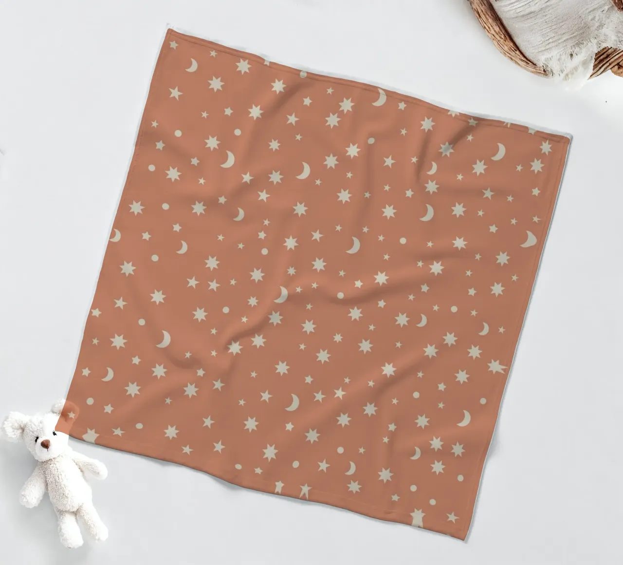 Stars Pattern - Warm fleece blanket by MoonlightPrint