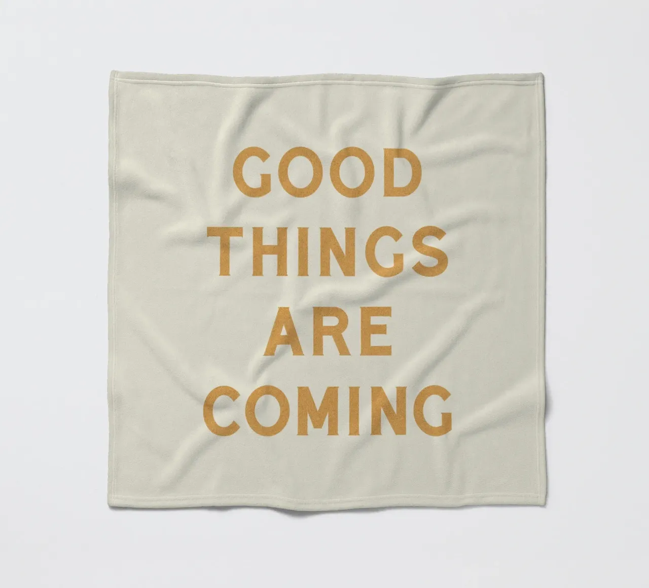 Er komen goede dingen aan - Typografie fleecedeken van MoonlightPrint