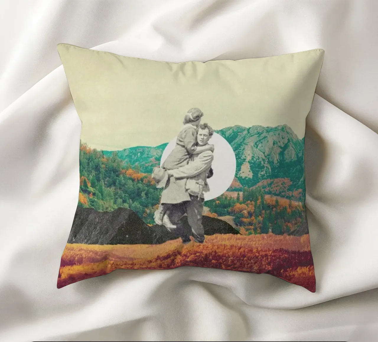 Promises Please Don't Look Back decorative cushion by Frank Moth
