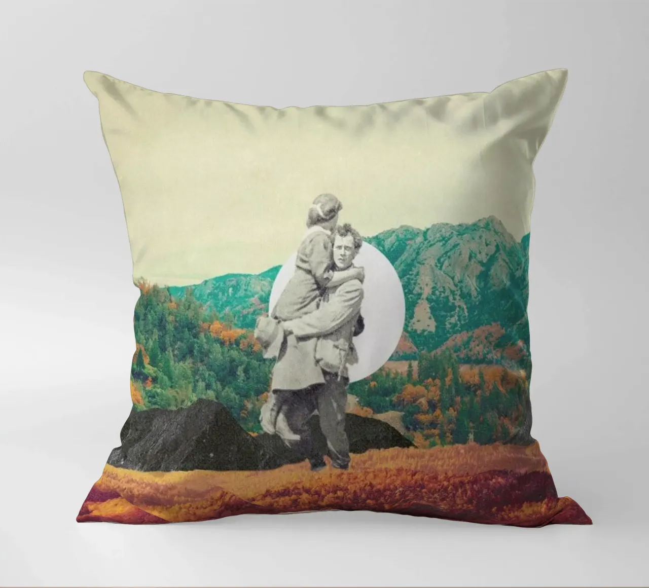 Promises Please Don't Look Back decorative cushion by Frank Moth