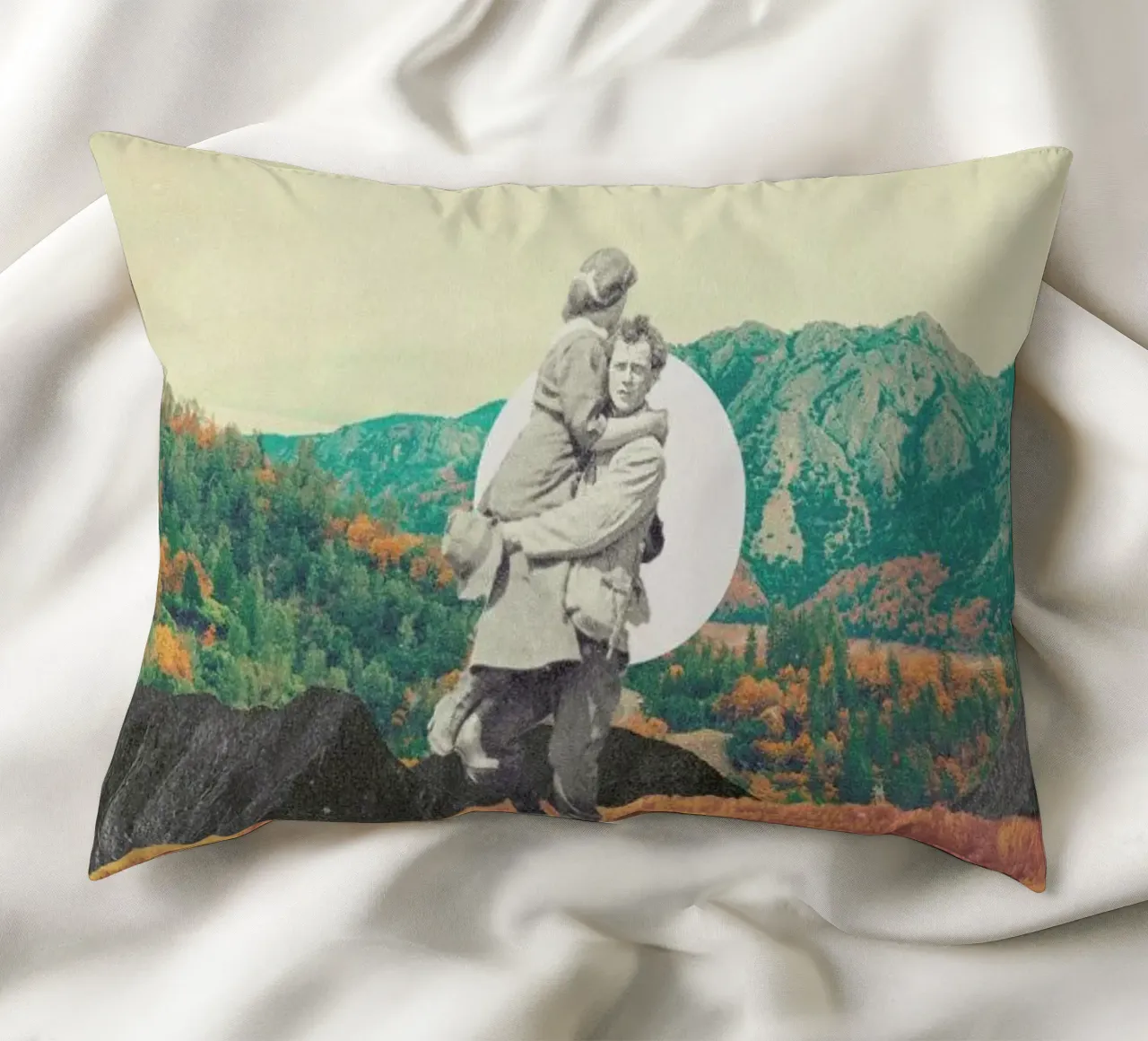Promises Please Don't Look Back decorative cushion by Frank Moth