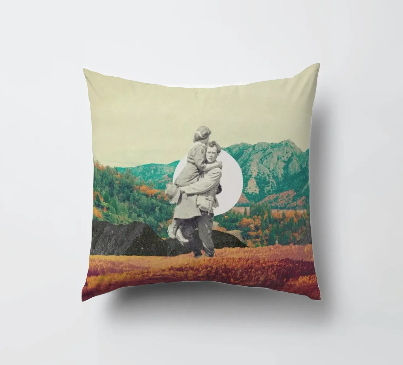 Promises Please Don't Look Back decorative cushion by Frank Moth