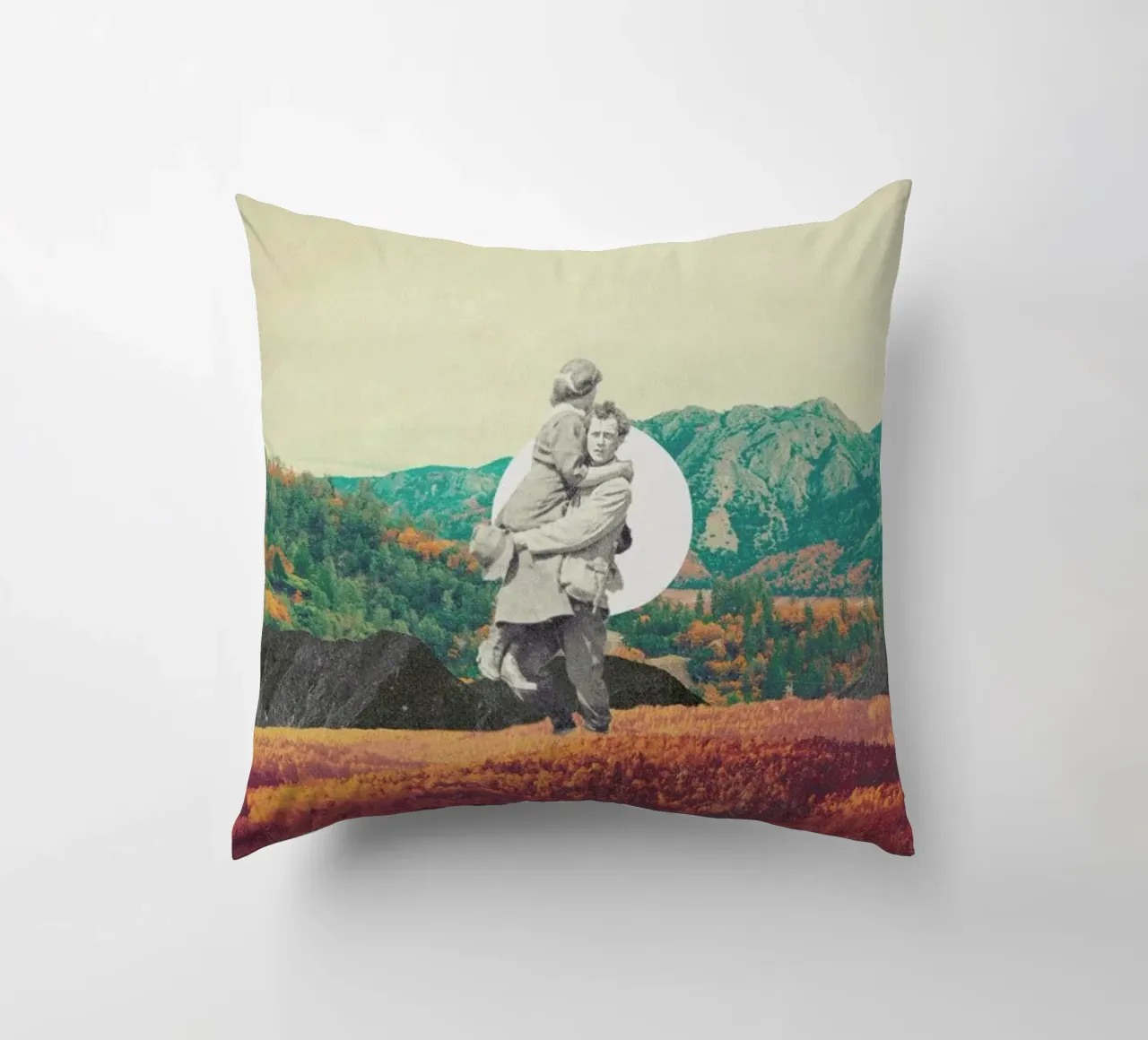 Promises Please Don't Look Back decorative cushion by Frank Moth