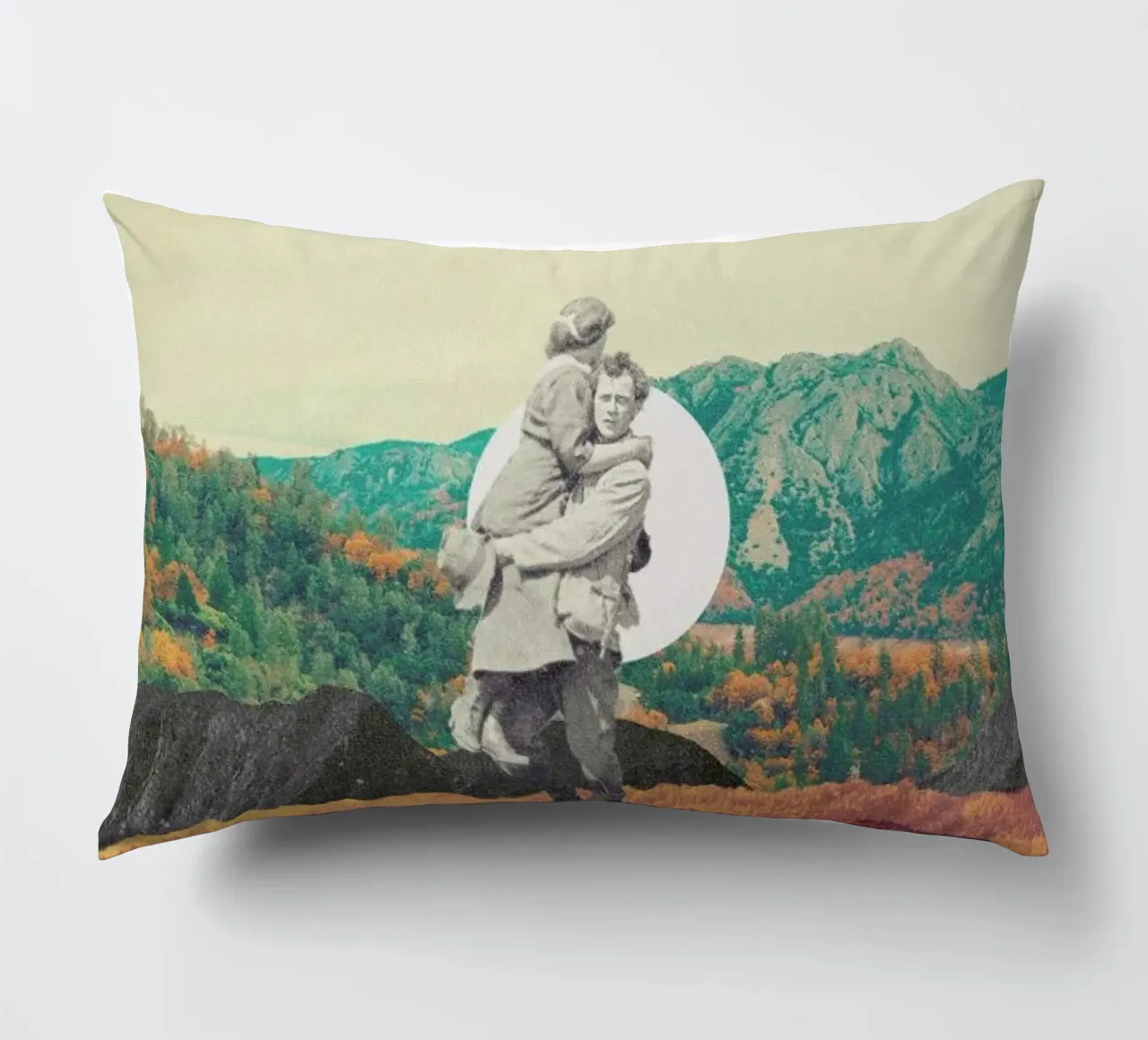 Promises Please Don't Look Back decorative cushion by Frank Moth
