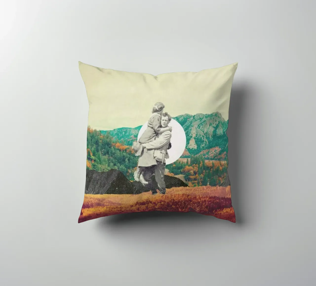 Promises Please Don't Look Back decorative cushion by Frank Moth