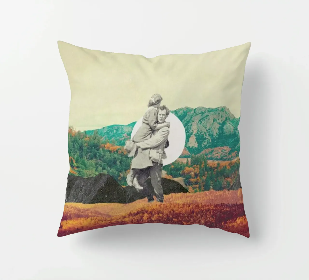 Promises Please Don't Look Back decorative cushion by Frank Moth