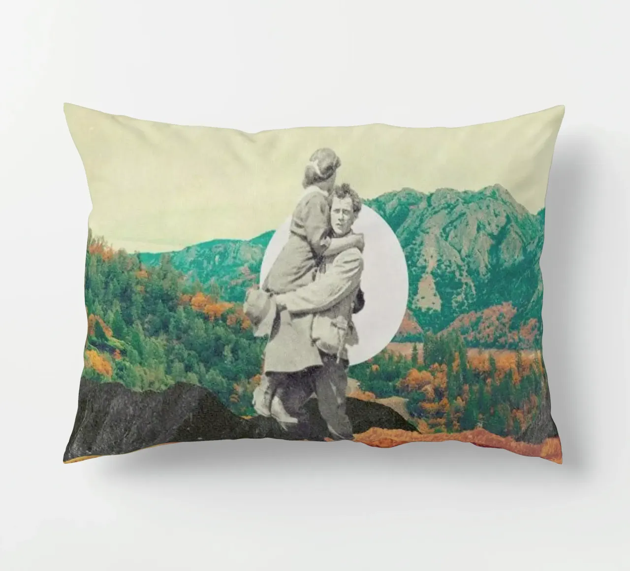 Promises Please Don't Look Back decorative cushion by Frank Moth
