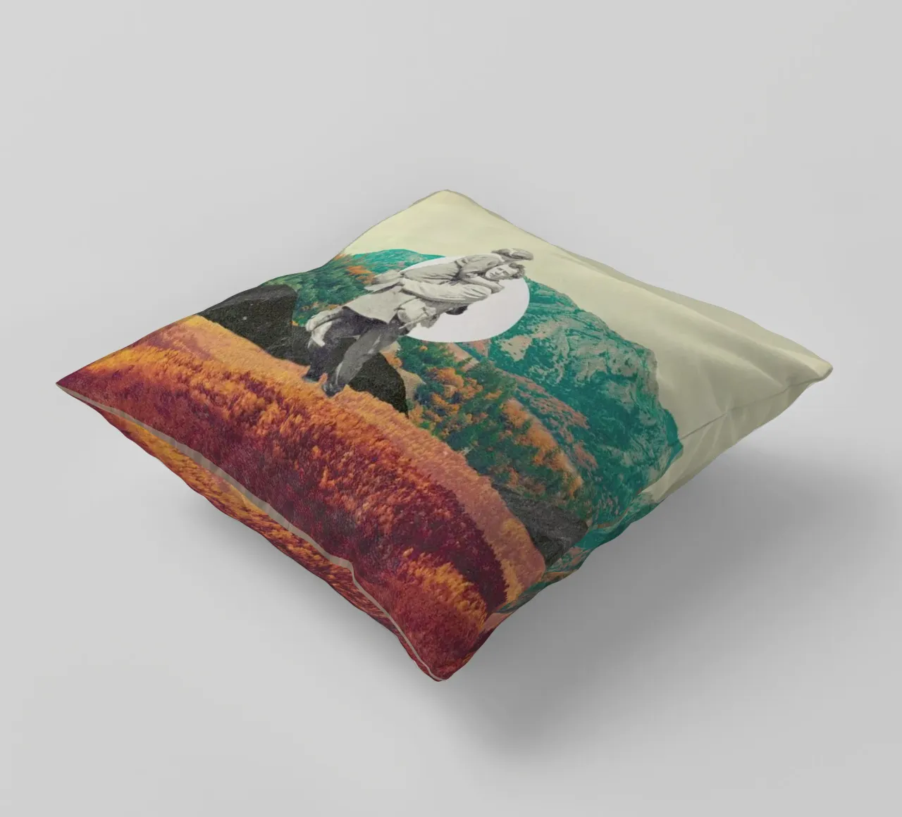 Promises Please Don't Look Back decorative cushion by Frank Moth