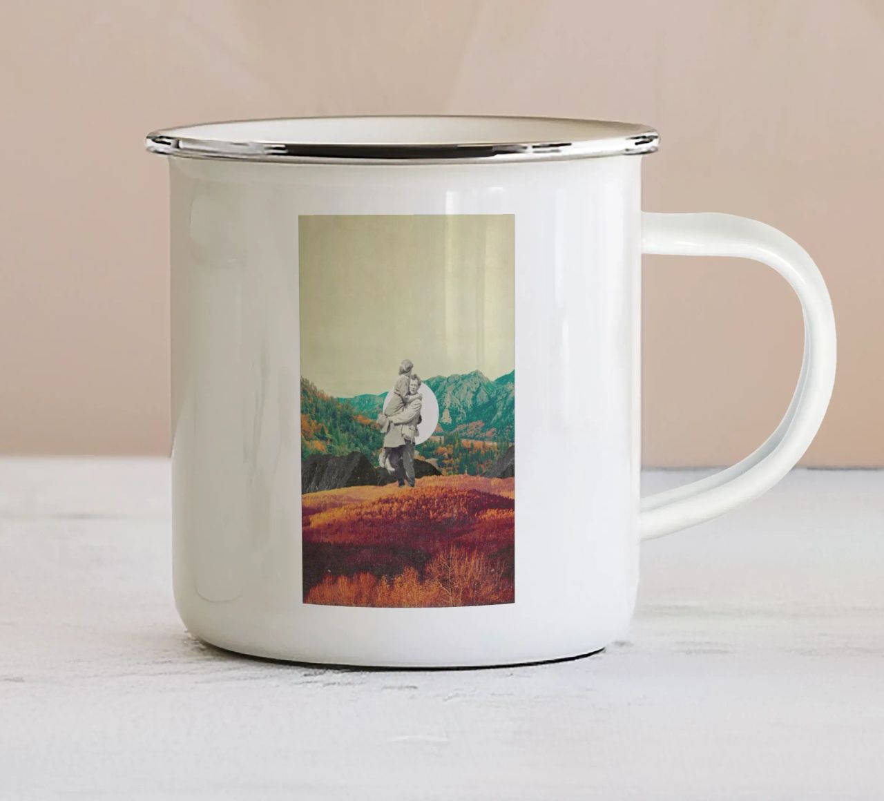 Promises Please Don't Look Back tazza in smalto da Frank Moth
