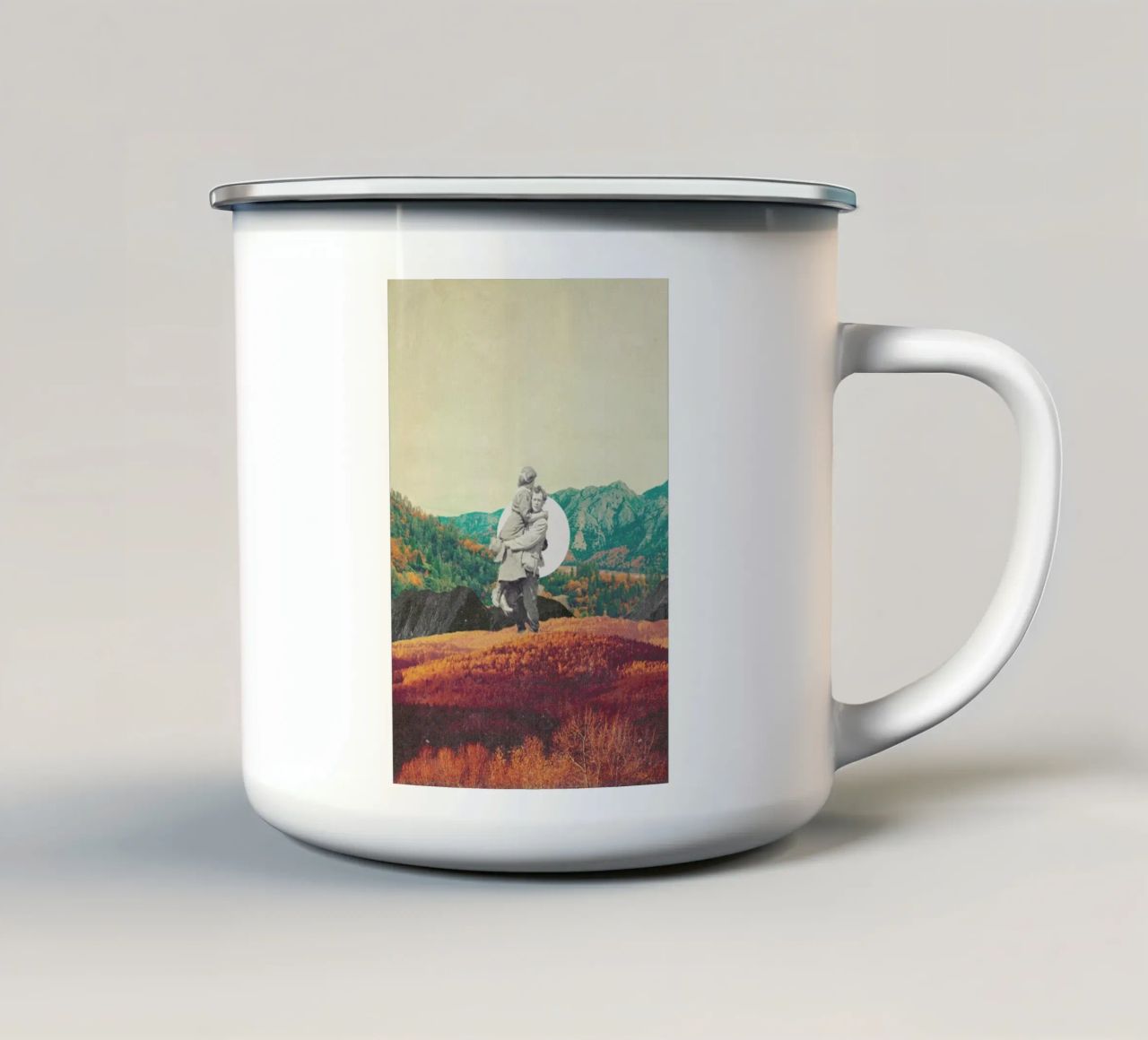 Promises Please Don't Look Back tazza in smalto da Frank Moth