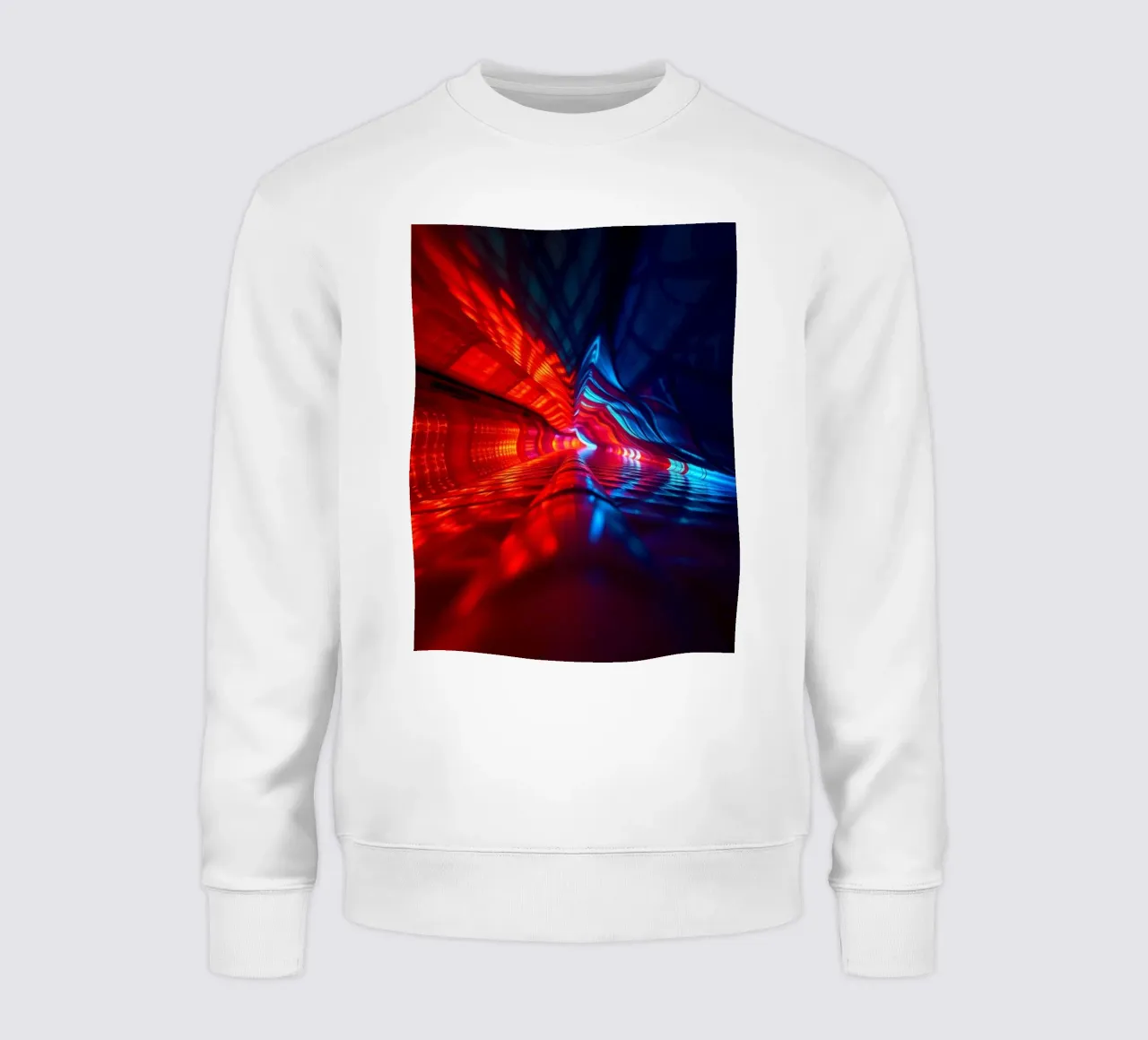 abstraction featuring dynamic colors and reflections suitabl sweatshirt by DesignDoodle