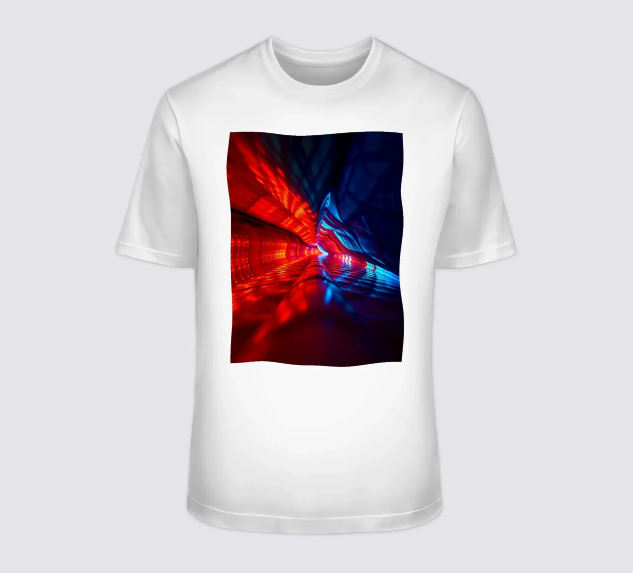 abstraction featuring dynamic colors and reflections suitabl t-shirt by DesignDoodle