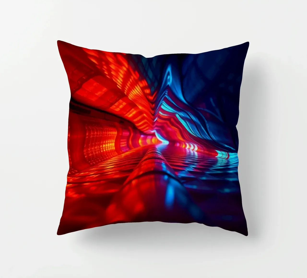 astrazione caratterizzata da colori e riflessi dinamici adatti a cuscino da DesignDoodle