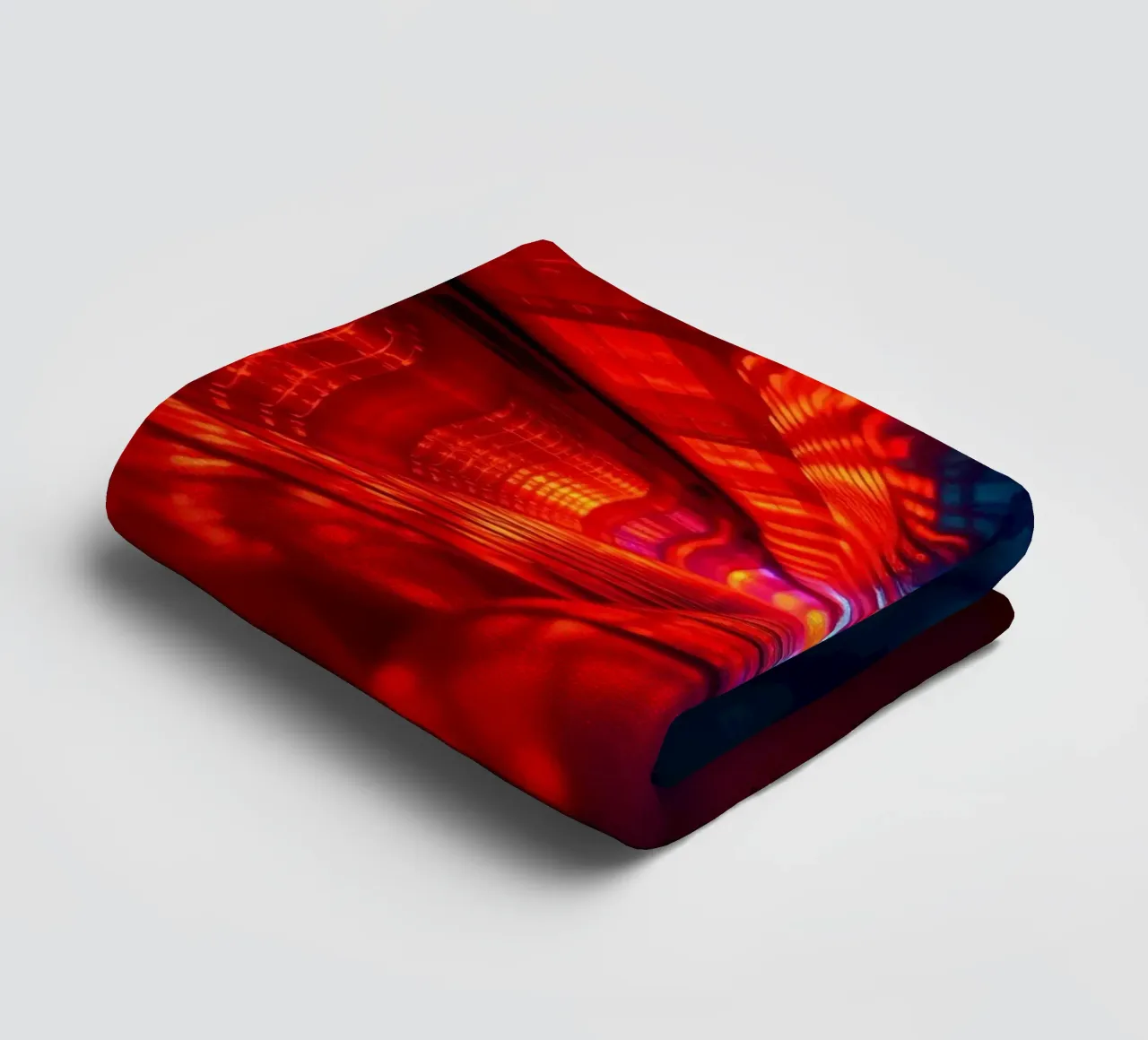abstraction featuring dynamic colors and reflections suitabl towel by DesignDoodle